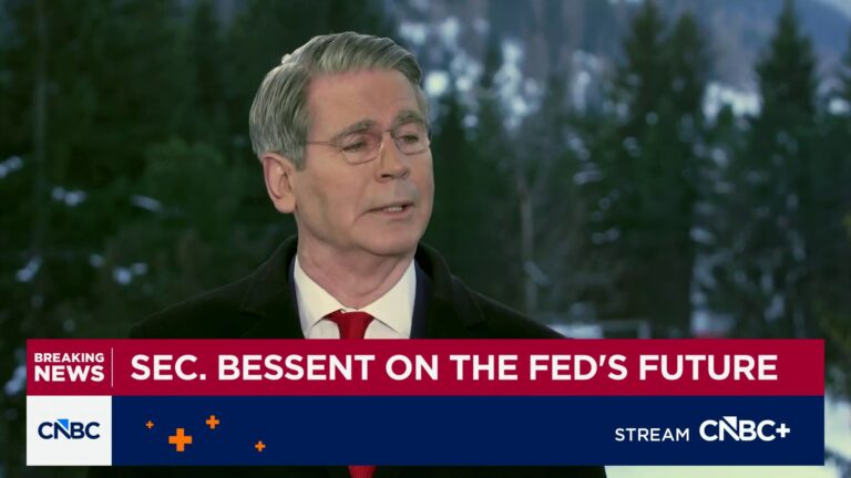 Treasury Secretary Bessent: Pres. Trump could decide on next Fed chair 'as soon as next week'