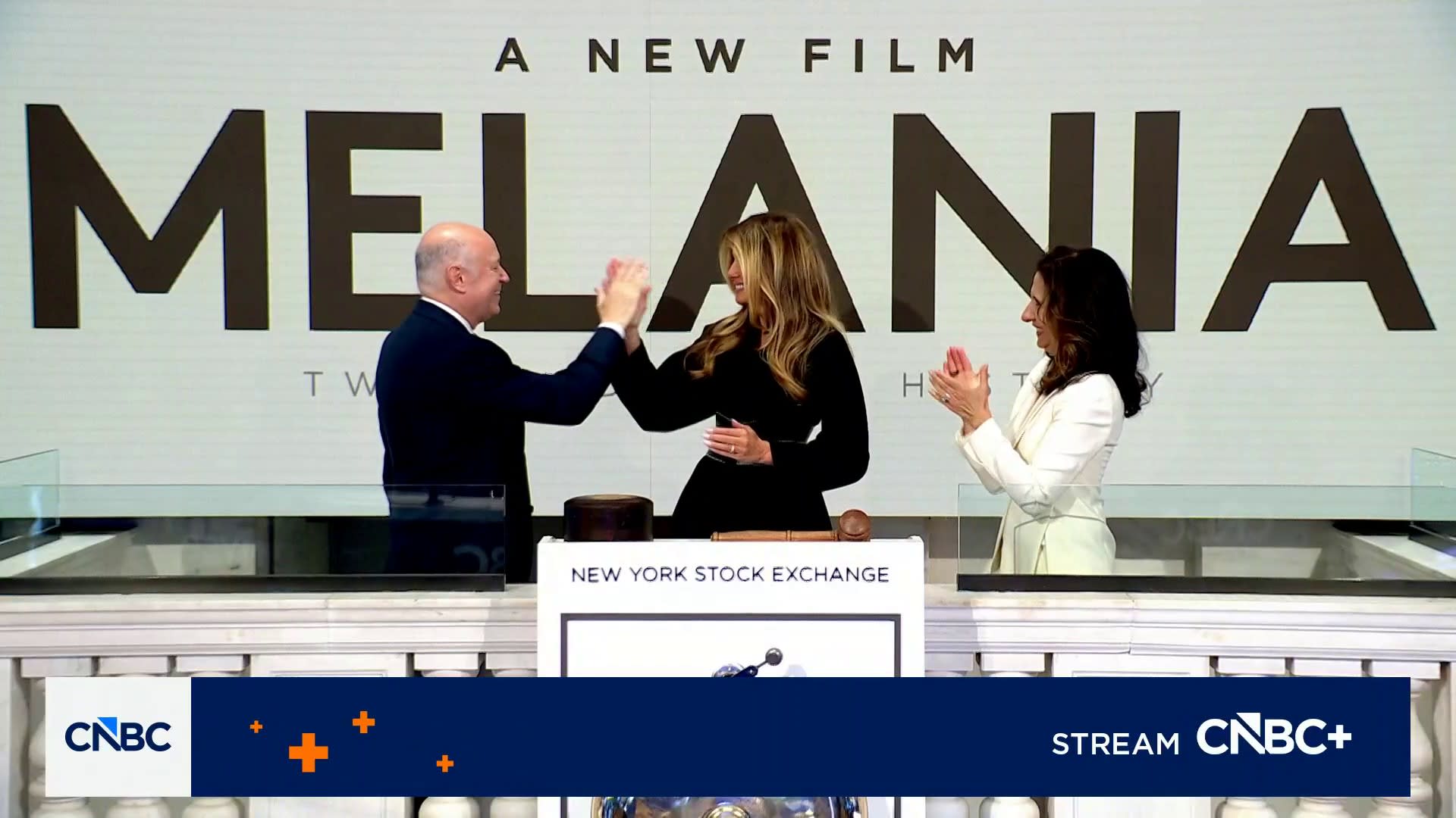 First Lady Melania Trump rings NYSE bell