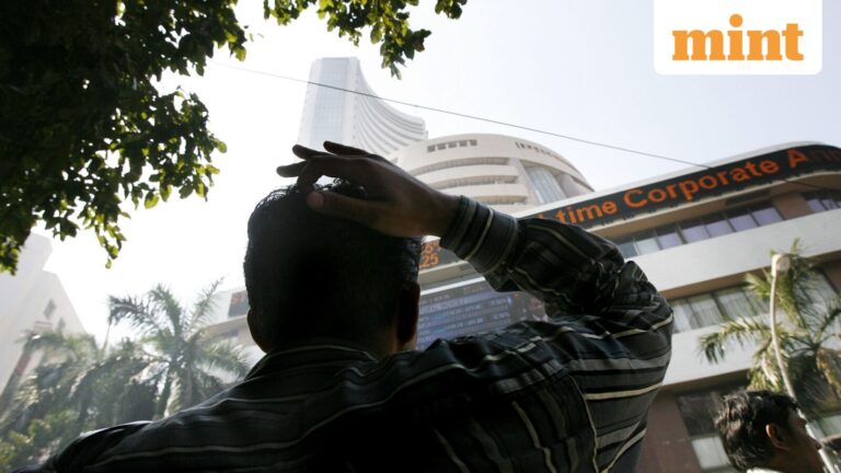Stock Market Today: Sensex down over 150 points, Nifty 50 below 25,300; Economic Survey in focus