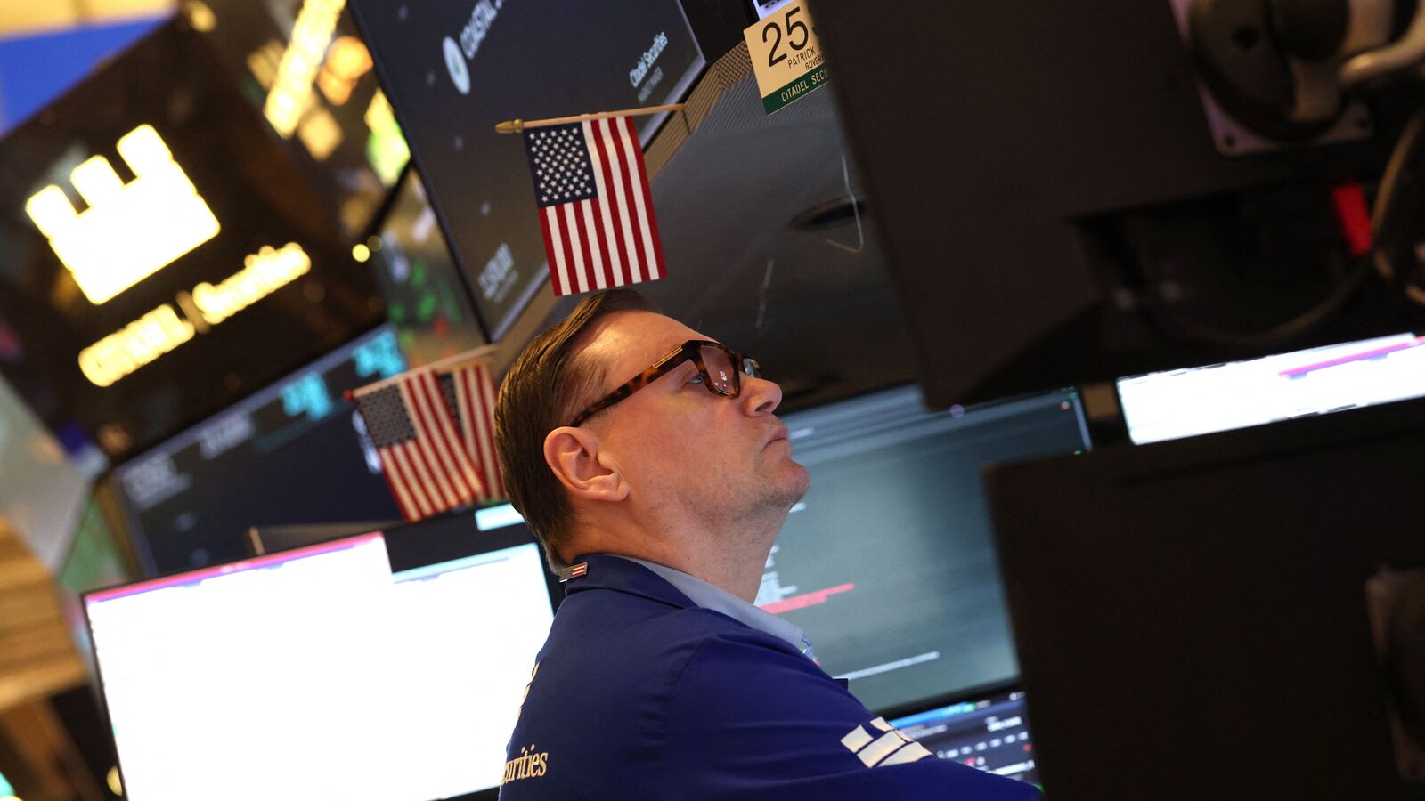 Wall Street slips ahead of jobs data, defense stocks advance, Bloom Energy soars 16%