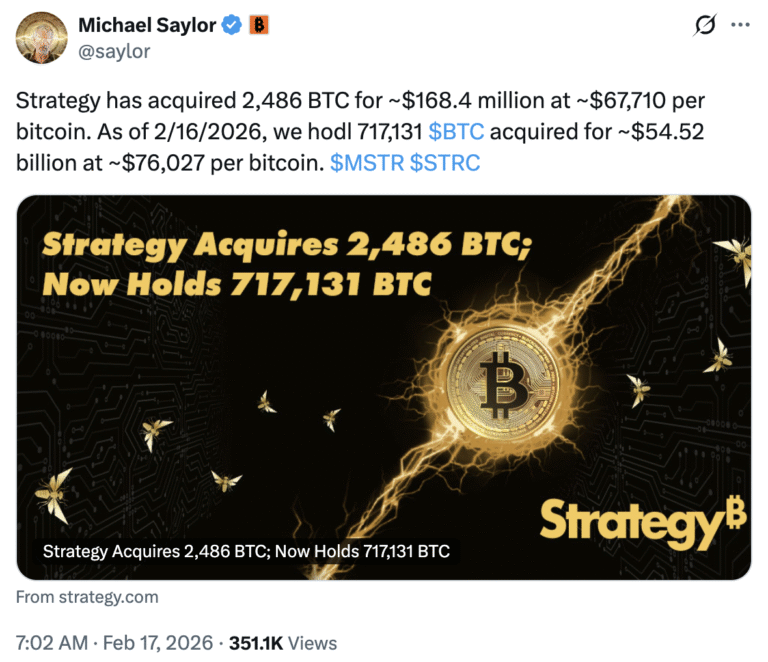 Strategy and Bitmine Expand BTC, ETH Holdings Amid Market Slump