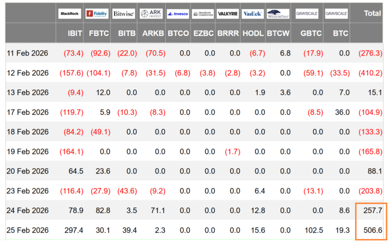 Bitcoin ETF Inflows Rise While Derivatives Markets Reflect Caution