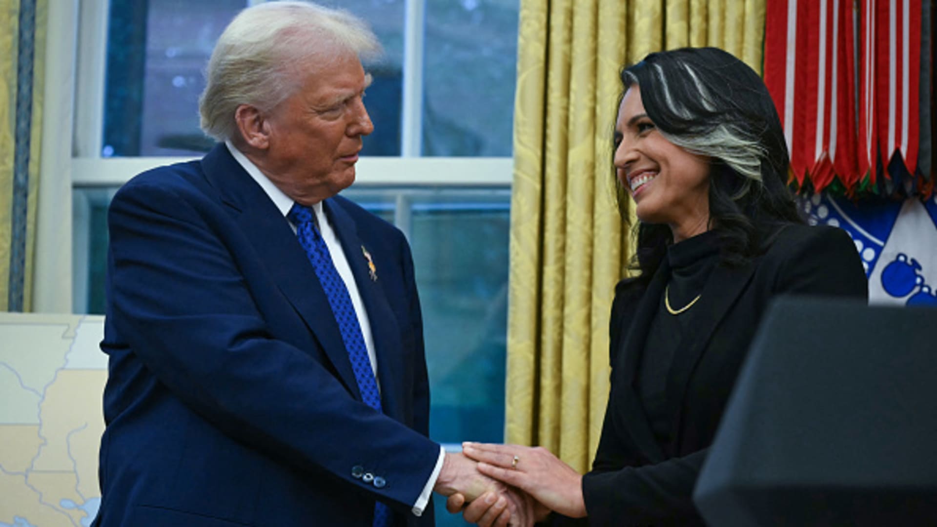 Sen. Warner calls Gabbard to testify after Georgia election office raid, Trump FBI call