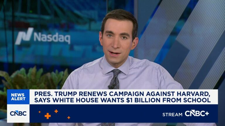 Pres. Trump renews campaign against Harvard, says White House wants $1 billion from school