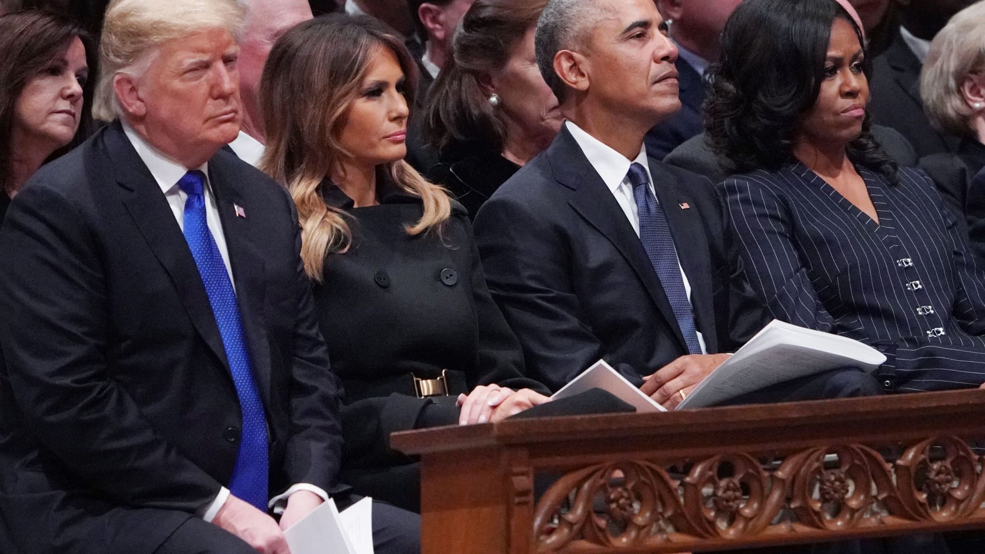 Trump posts racist image of Obamas, White House defends it and slams 'fake outrage'