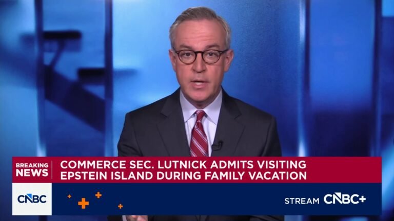 Commerce Secretary Howard Lutnick admits visiting Epstein island during family vacation