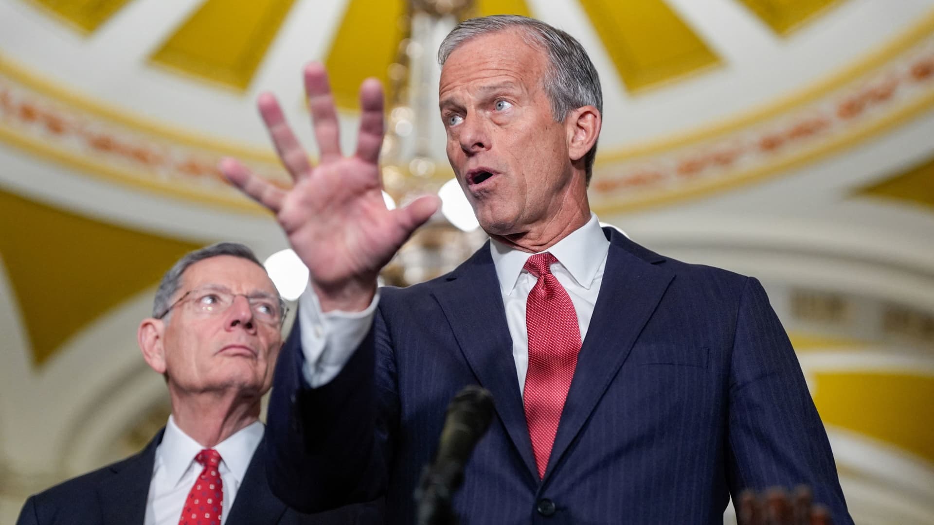 Senate Leader Thune throws cold water on filibuster change in push for voter-ID bill