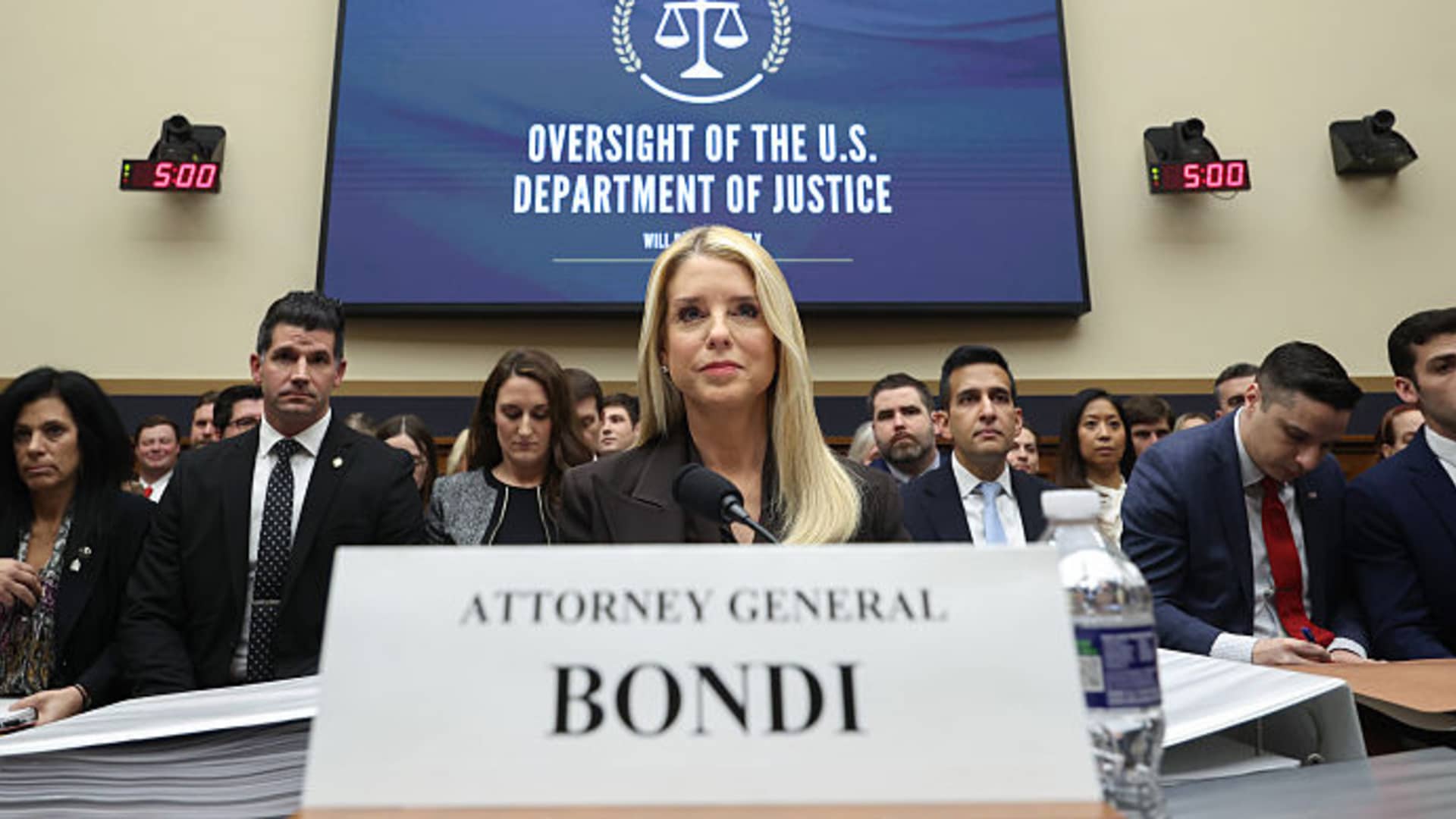Epstein files: DOJ says it logs Congress members' searches to 'protect' victim information