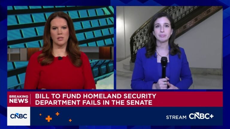 Bill to fund DHS fails in the Senate