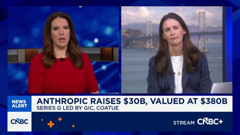 Anthropic raises $30B, valued at $380B
