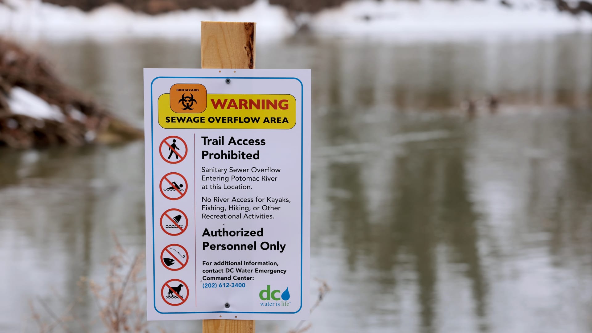 Trump approves disaster assistance to D.C. to help with sewage spill into Potomac River