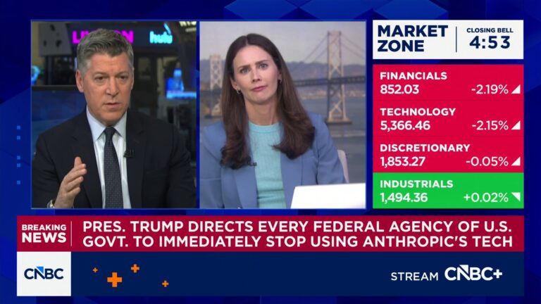 Trump tells U.S. government to stop using Anthropic's technology