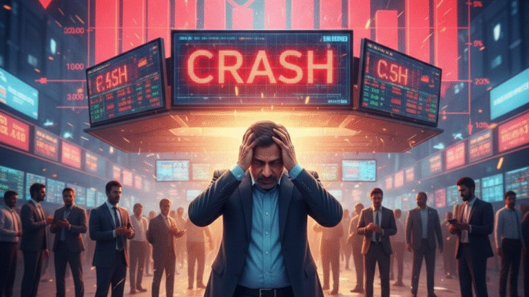 Sensex crashes 500 points, investors lose over  ₹2 lakh crore; why did the stock market fall today?