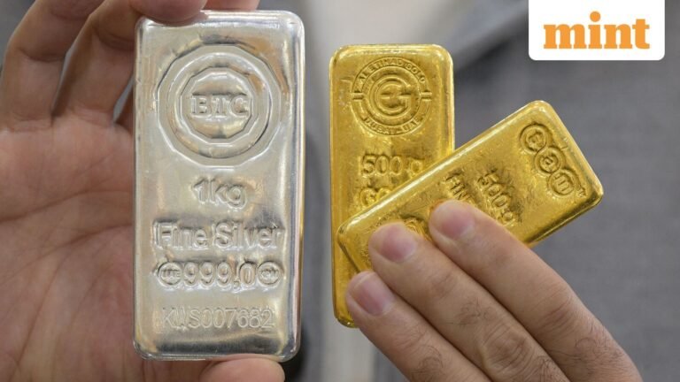 Gold, silver rates today: Gold and silver prices fall up to 2% after gaining for two days. What should investors do? | Stock Market News