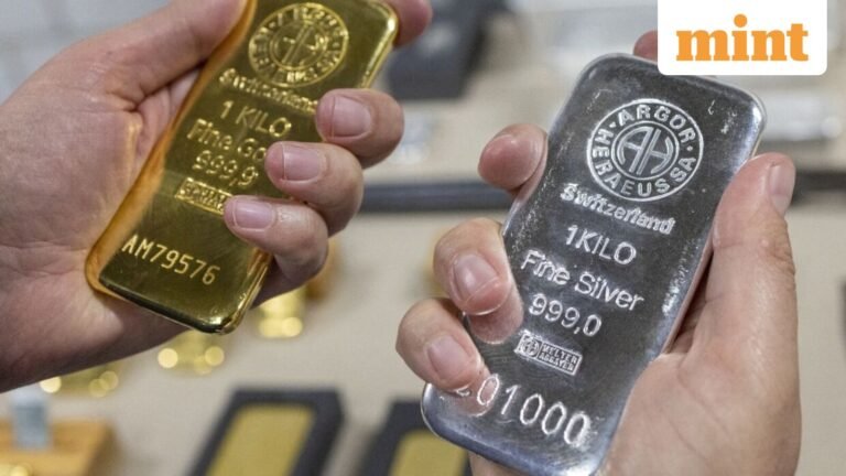 Gold, silver rates today: Comex gold drops $116/oz; silver falls $2/oz on profit booking, firm US dollar