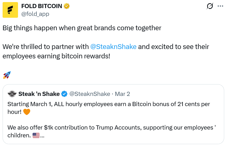 Fold Revenue Rises 8% in Q4 Amid Continued BTC Rewards Push