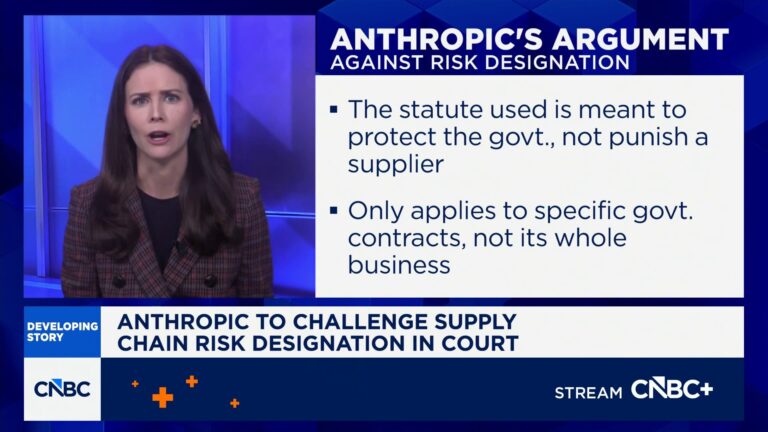 Anthropic to challenge supply chain risk designation in court