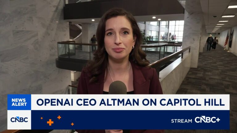 Sam Altman on meeting with lawmakers: Economic impact on jobs will be a huge topic