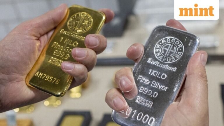 Gold, silver rates today: Gold prices fall 1% to $4,800, silver prices trade at $75 level. Is it right time to buy?