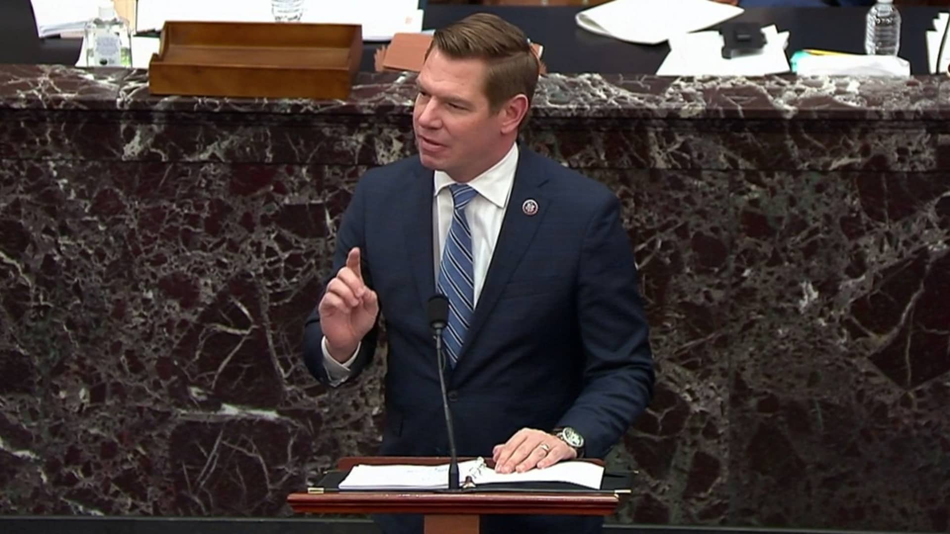 Eric Swalwell resignation over sexual misconduct prompts rare House Ethics panel comments