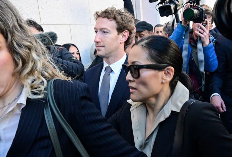Meta CEO and Chairman Mark Zuckerberg arrives at Los Angeles Superior Court ahead of the social media trial tasked to determine whether social media giants deliberately designed their platforms to be addictive to children, in Los Angeles, on Feb. 18, 2026.