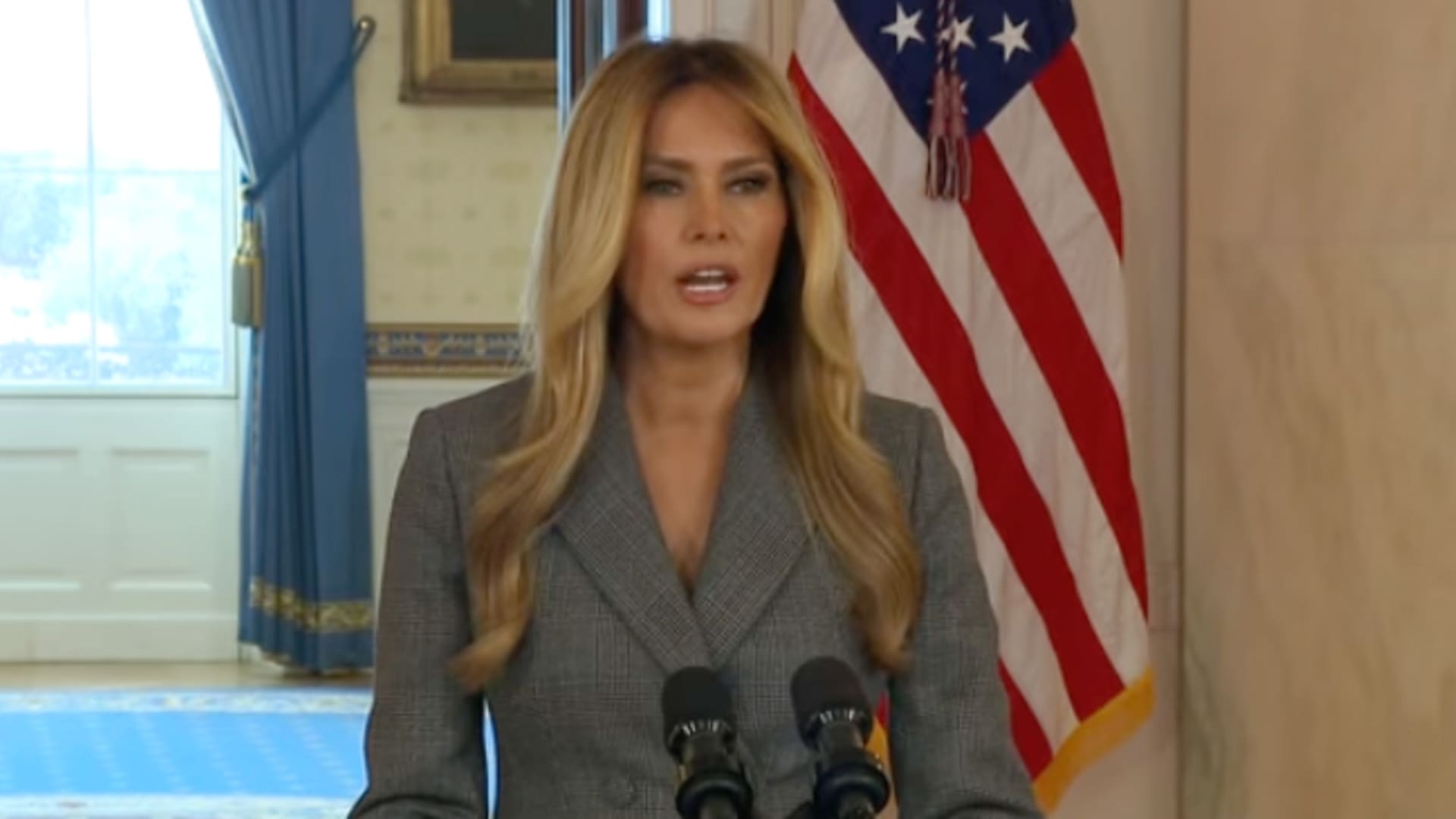 Melania Trump attacks claims about her and Jeffrey Epstein