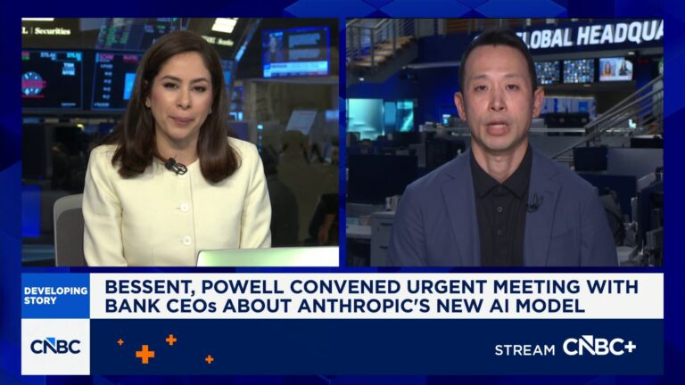 Bessent, Powell convened urgent meeting with bank CEOs about Anthropic's new AI model