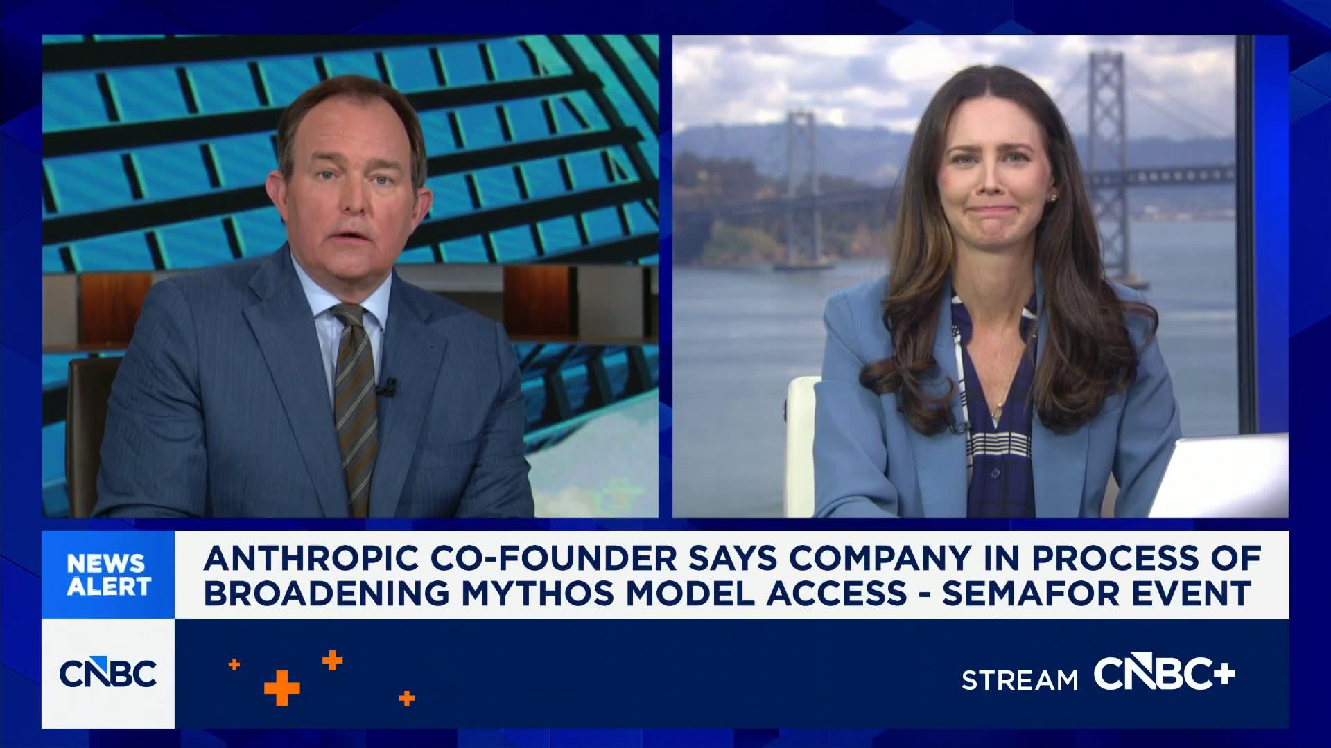 Anthropic co-founder says company in process of broadening Mythos access: Semafor event