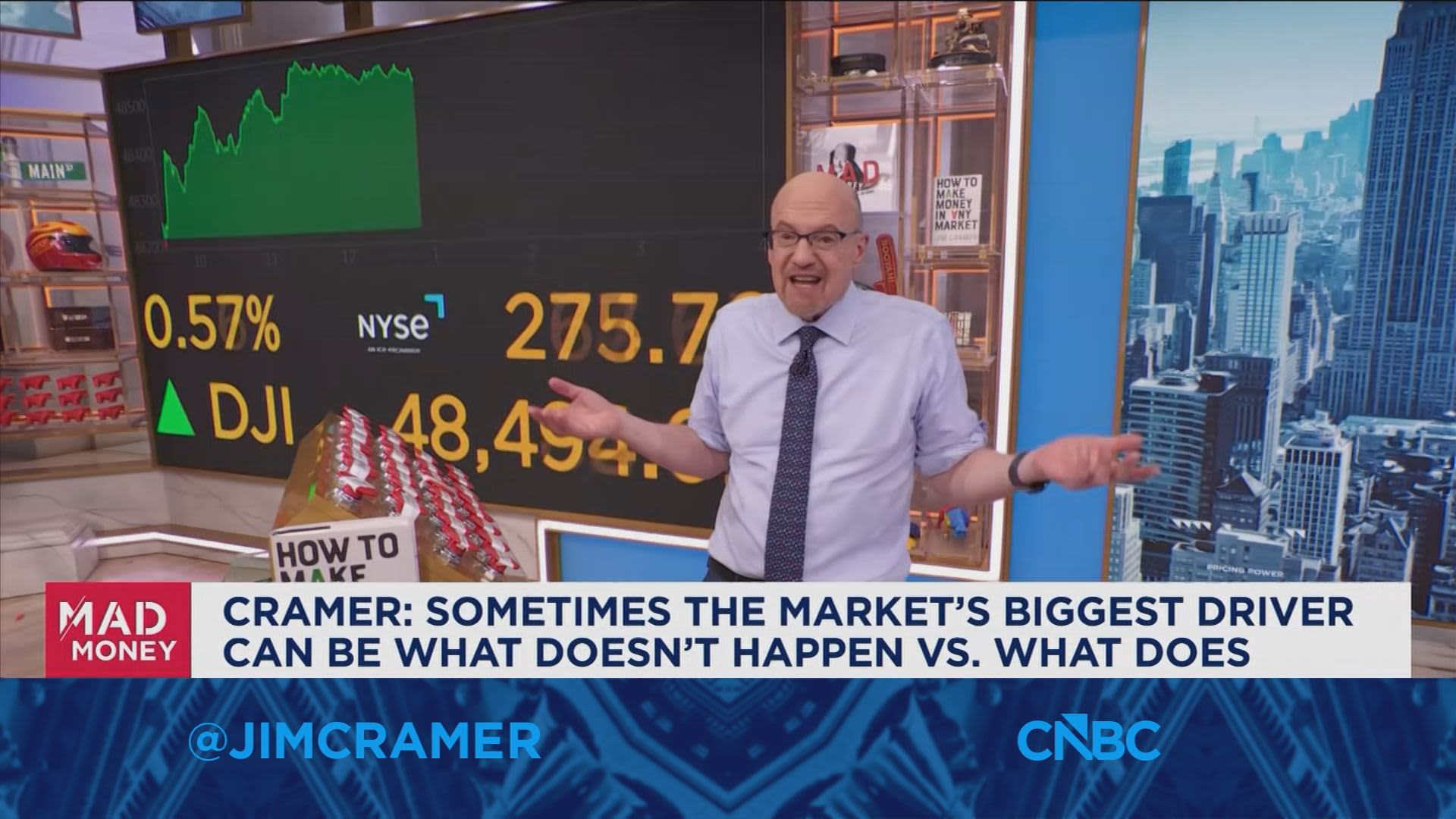 Sometimes the market's biggest driver is what doesn't happen, says Jim Cramer
