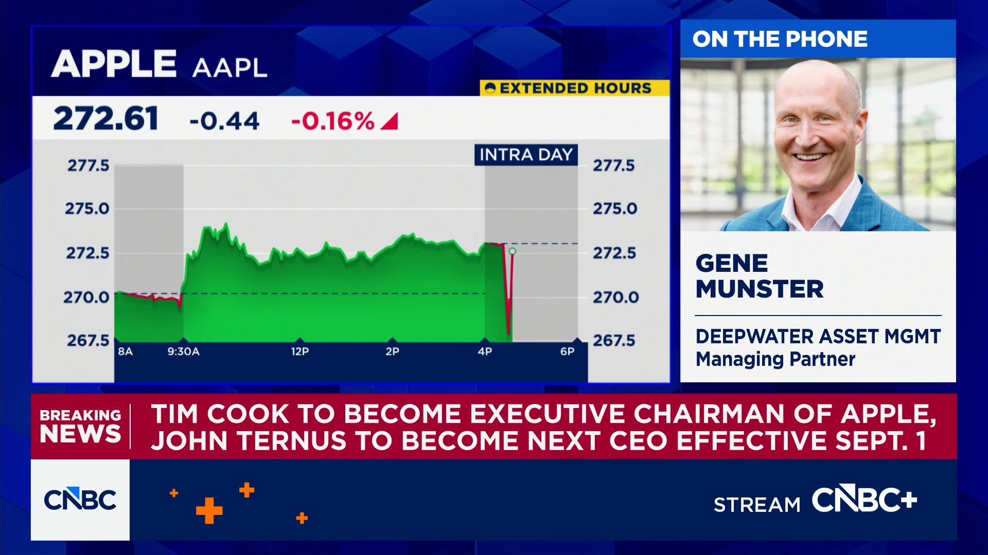 Apple CEO Tim Cook leaving position 'sooner than expected', says Deepwater's Gene Munster