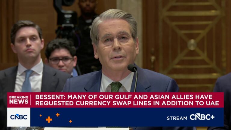 Bessent: Many of our Gulf and Asian allies have requested currency swap lines in addition to UAE