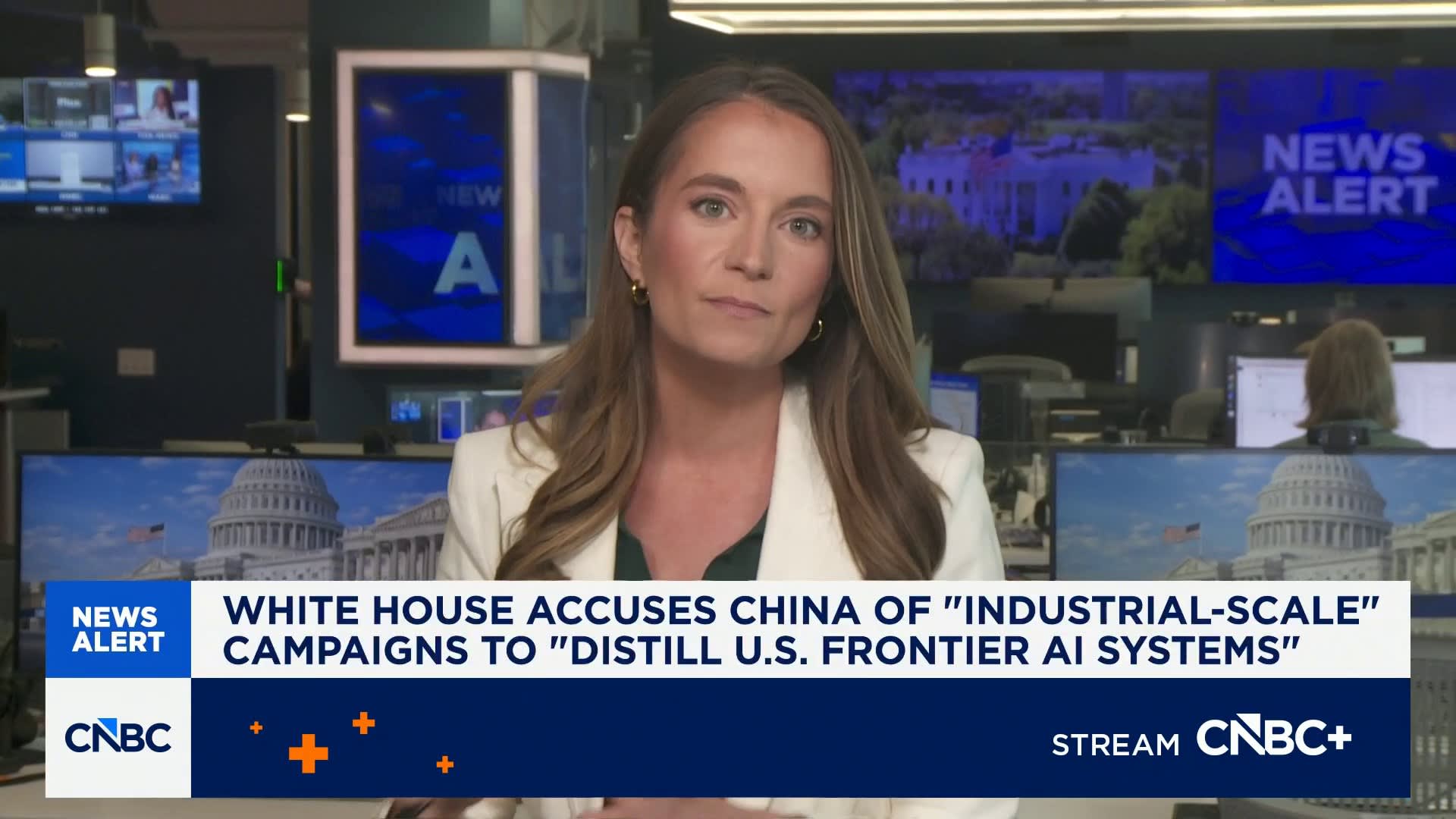 White House accuses China of 'industrial-scale' campaigns to 'distill U.S. frontier AI systems'