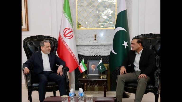 Iran's top diplomat briefly returns to Pakistan but Trump says the sides can talk by phone