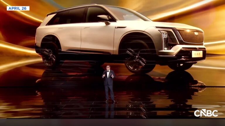 Cadillac seeking a 'comeback' in China's auto market with new NEV model