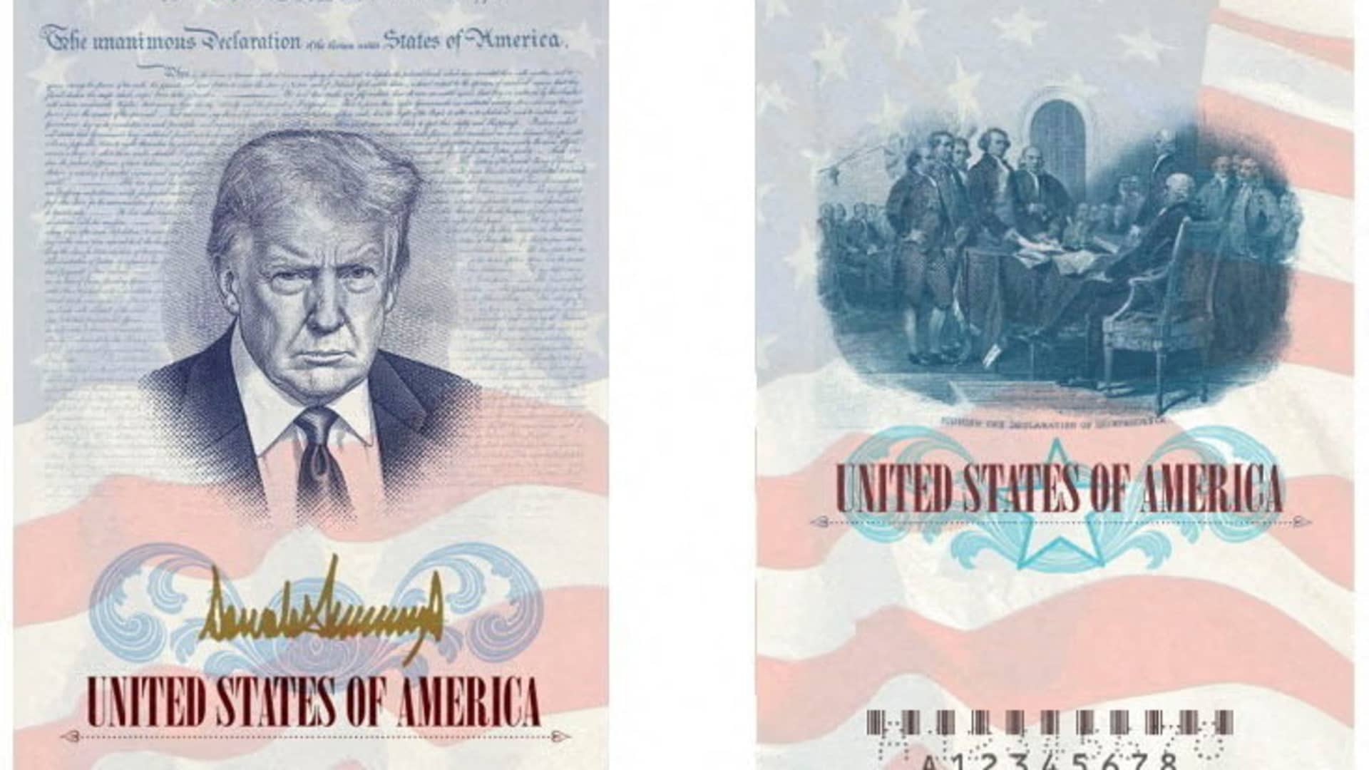 Trump's face doesn't belong on U.S. passport, senators tell Rubio