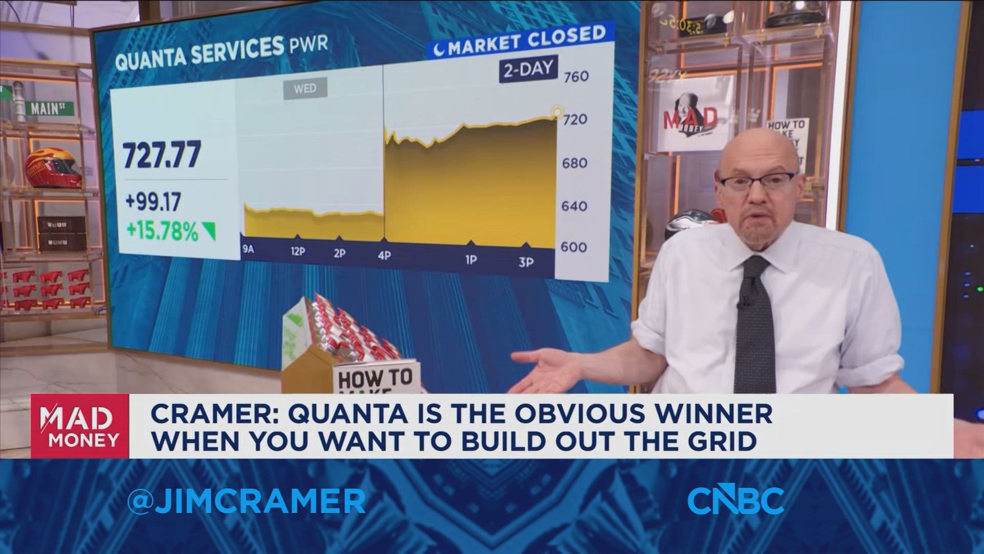 Quanta is the obvious winner when you want to build out the grid, says Jim Cramer