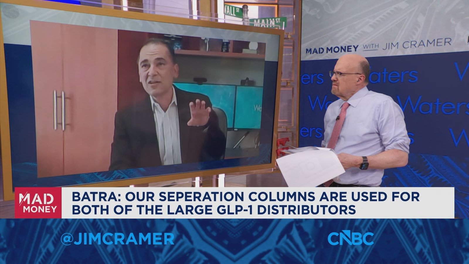 Our separation columns are used for both of the large GLP-1 distributors, says Waters Corp. CEO