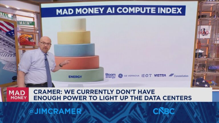 We currently don't have enough power to light up the data centers, says Jim Cramer