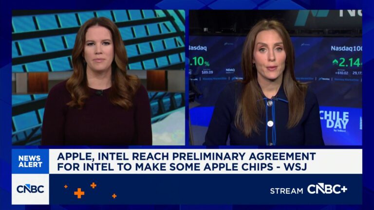 Intel reaches preliminary agreement to make Apple chips