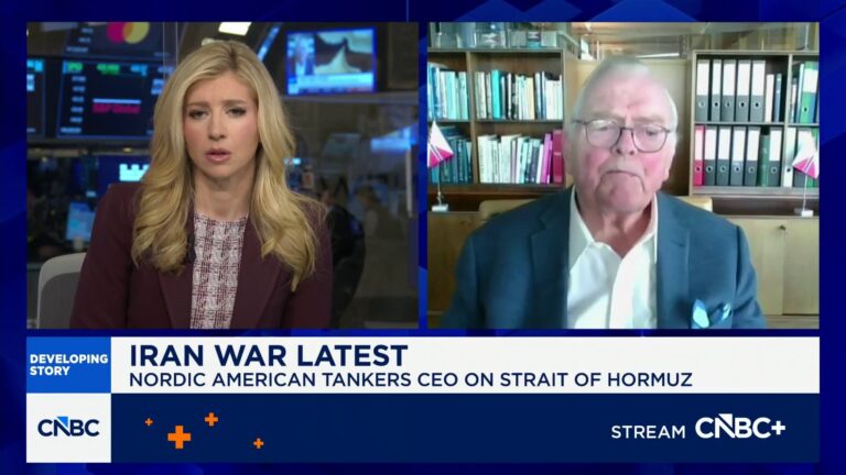 Nordic American Tankers CEO on strait: Both U.S. and Iran are harming themselves