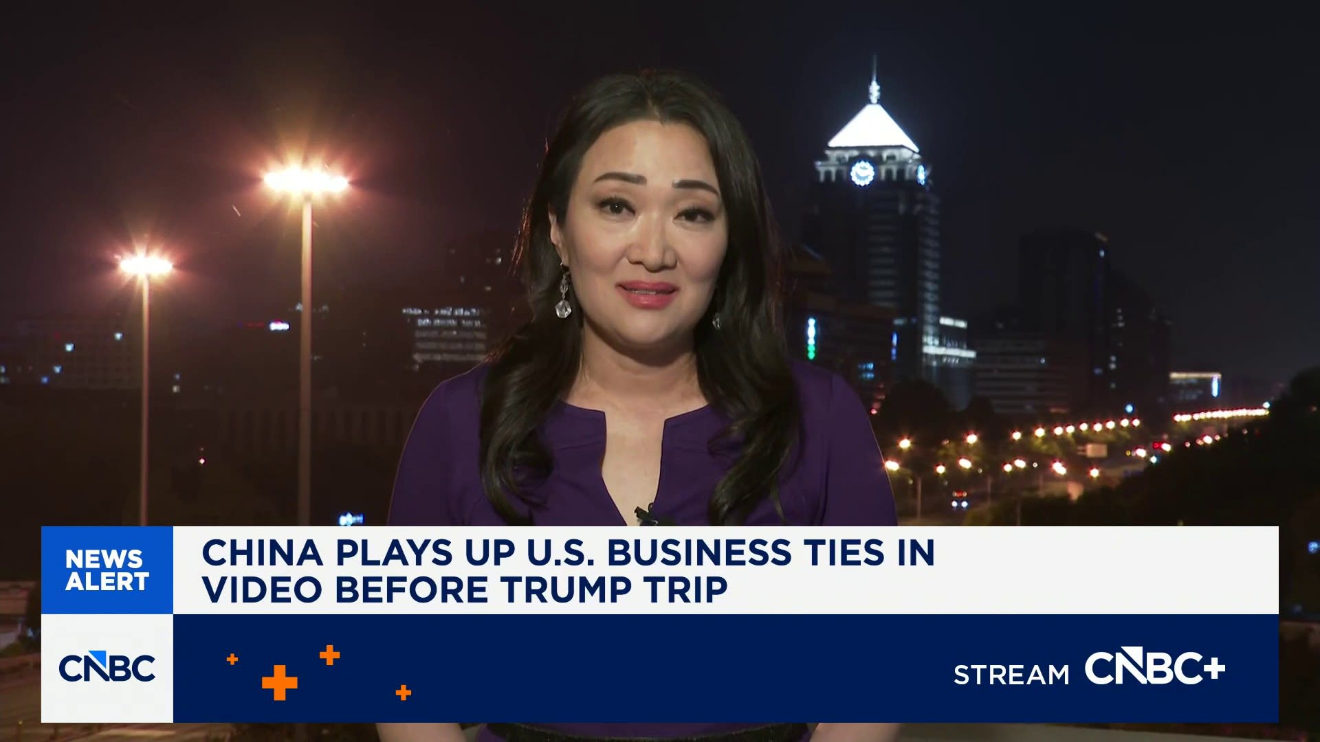 China highlights U.S. business ties in video ahead of President Trump’s trip