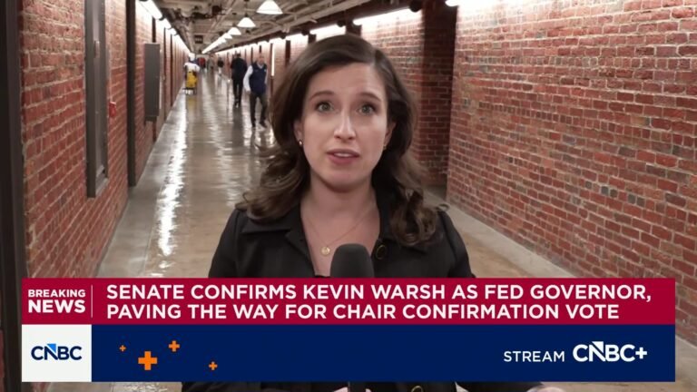Senate confirms Kevin Warsh as Fed Governor