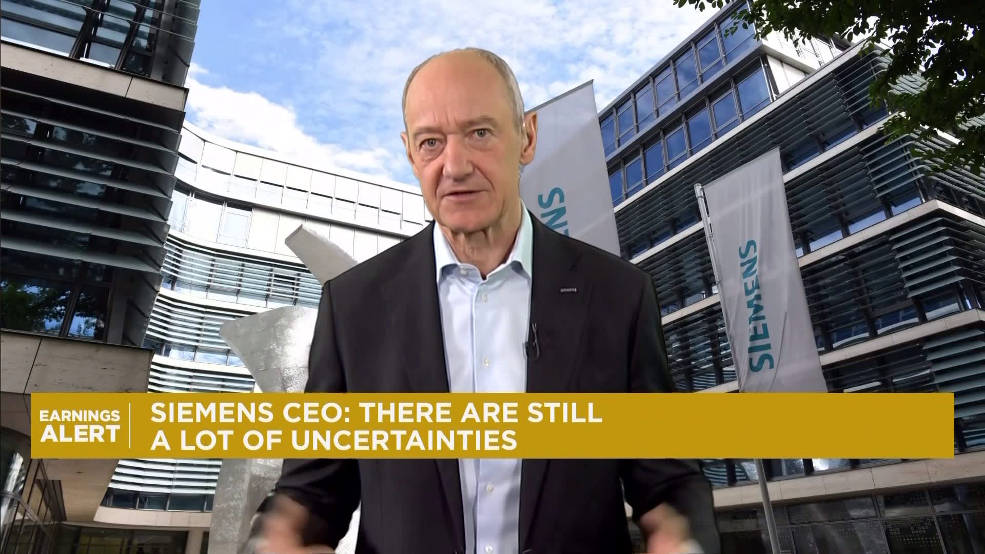 Siemens CEO: "very demanding" geopolitical environment