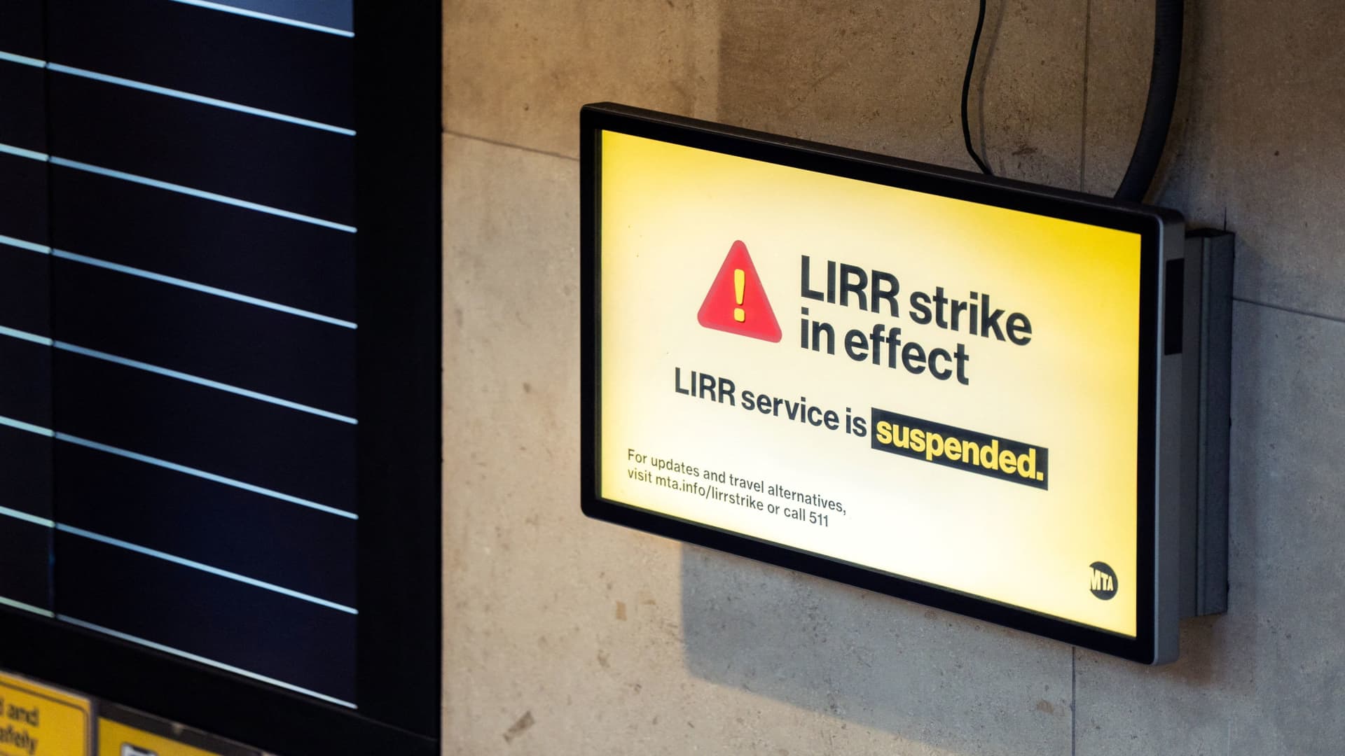 North America’s largest commuter rail system remains shut a second day as Monday rush hour looms