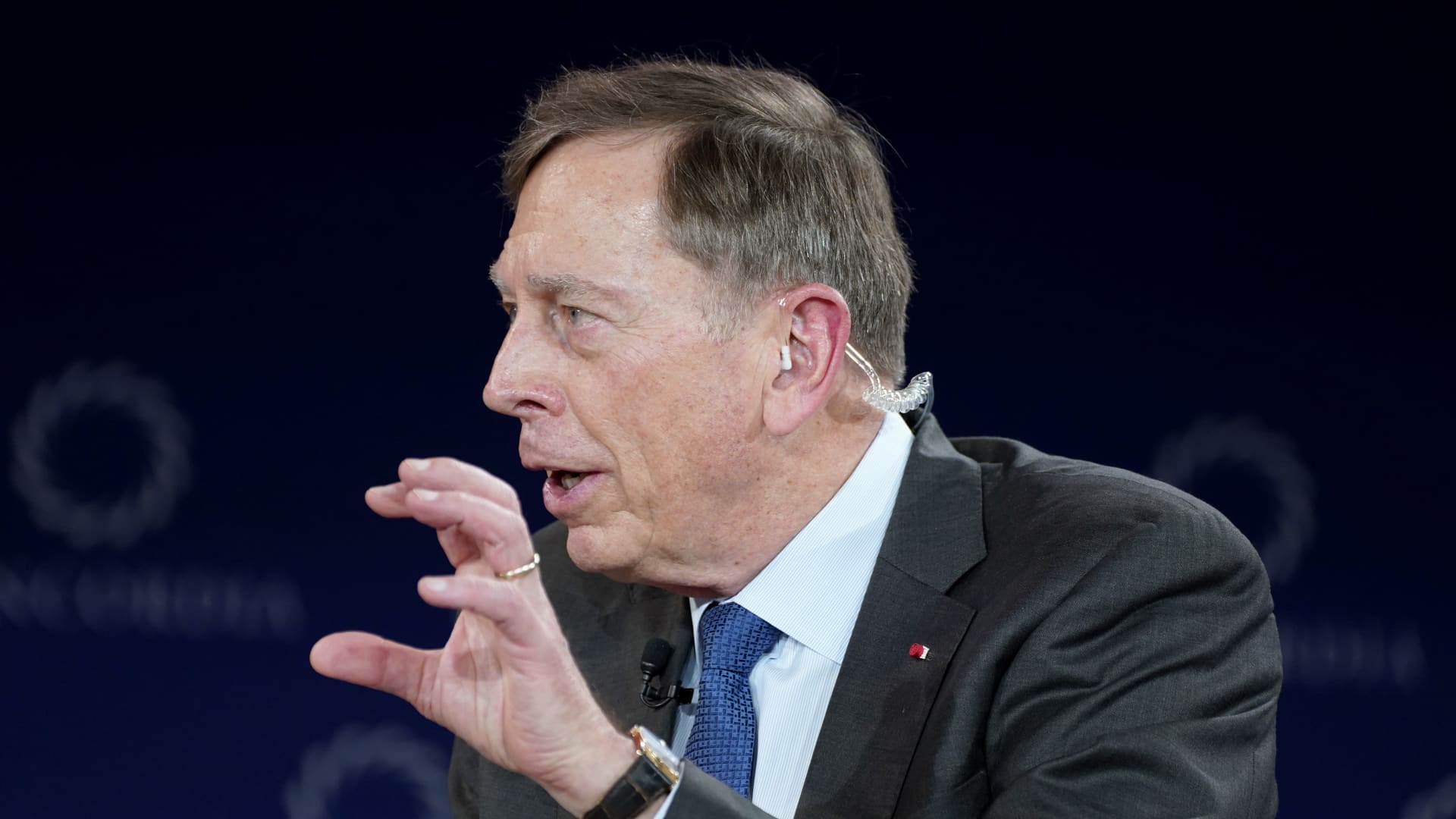 Iran is in the 'process of blinking' over the Strait of Hormuz, Petraeus says