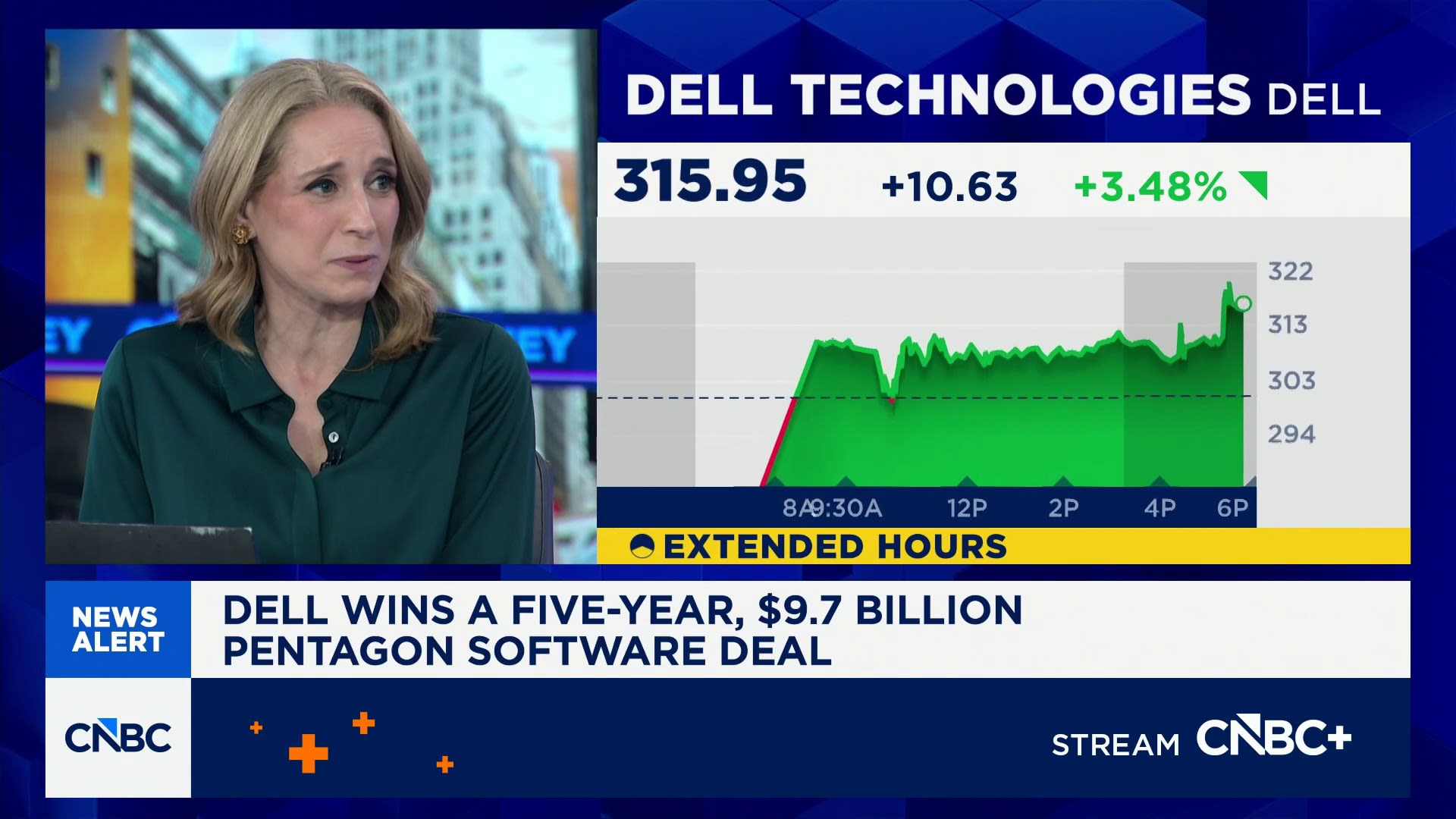 Dell shares notch record close after company wins five-year Pentagon software deal