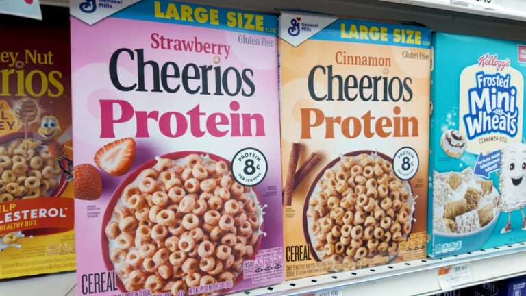 Protein Cherrios on display at Morton Williams in New York, NY.