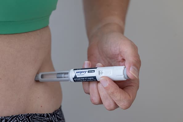 Wegovy is produced by pharmaceutical company Novo Nordisk and has been approved for specifically for chronic weight management in adults and adolescents. (Photo by Steve Christo - Corbis/Corbis via Getty Images)