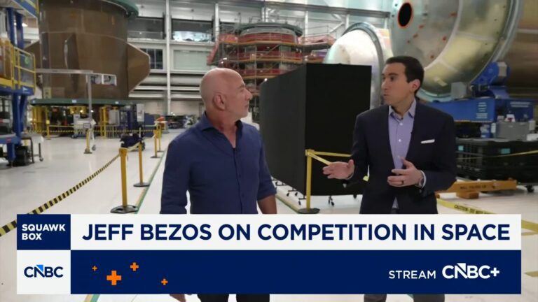 Jeff Bezos on competition in space: What we're trying to do here is really all about economics
