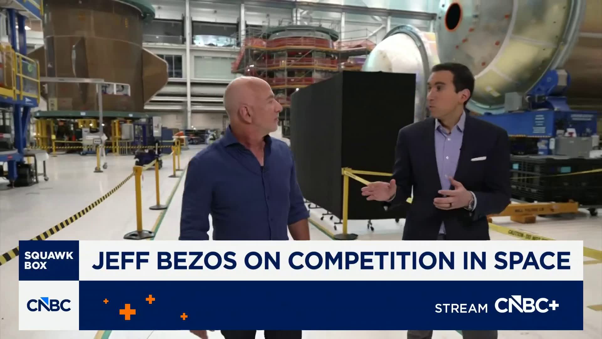 Jeff Bezos on competition in space: What we're trying to do here is really all about economics
